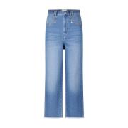 Relaxed-Fit Jeans met franjes Isabel Marant , Blue , Dames