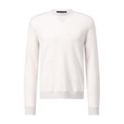 Klassieke Wol Crewneck Sweater Iris Von Arnim , White , Heren