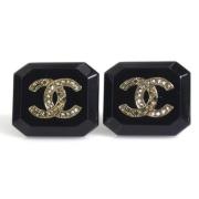 Pre-owned Leather chanel-jewelry Chanel Vintage , Black , Dames