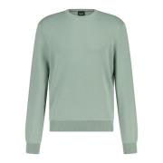 Fijngebreide Pullover Regular-Fit Ronde Hals Hugo Boss , Green , Heren