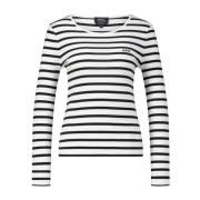 Katoenen Gestreept Shirt Lange Mouwen A.p.c. , White , Dames