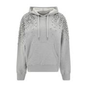 Glitter Melange Hoodie voor Vrouwen Golden Goose , Gray , Dames