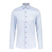 Slimline Katoenen Overhemd Button-Down Kraag Stenströms , Blue , Heren