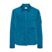 Blauwe Overshirt voor Stijlvolle Outfits C.p. Company , Blue , Heren