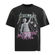 Metallic Justice T-Shirt Represent , Black , Heren