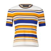 Gestreept T-shirt met ronde hals Marc Cain , Multicolor , Dames