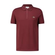 Slim-Fit Katoenen Polo Shirt Lacoste , Red , Heren