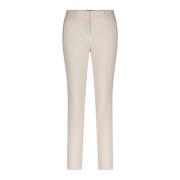 Slim Fit Ritszak Zakelijke Broek Seductive , Beige , Dames