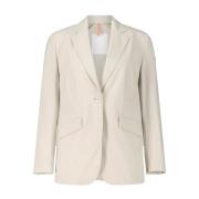 Tijdloze Elegantie Blazer Duno , Beige , Dames