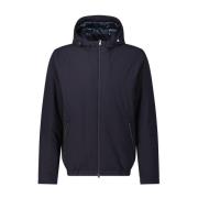 Gewatteerde Hooded Reisjas Herno , Blue , Heren