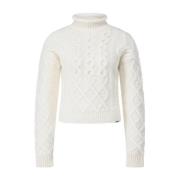 Gebreide Trui Savenia met Patroon Hugo Boss , White , Dames