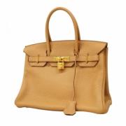 Pre-owned Leather handbags Hermès Vintage , Brown , Dames