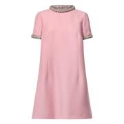 Roze Parel Geborduurde Korte Jurk Valentino Garavani , Pink , Dames