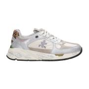 Vintage Mase-D Sneakers met Animalier Accents Premiata , Gray , Dames