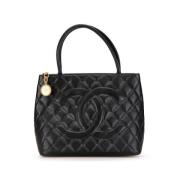 Pre-owned Leather chanel-bags Chanel Vintage , Black , Dames