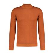 Merinowol Turtleneck Pullover Daniele Fiesoli , Orange , Heren