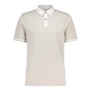 Gestreept Prestatiekatoenen Poloshirt Bogner , Beige , Heren