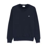 Geribbelde Crewneck Sweatshirt Regular Fit Autry , Blue , Heren