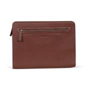 Bruin leren laptoptas Howard London , Brown , Heren