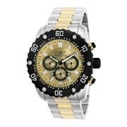 Pro Diver Kwarts Horloge Gouden Wijzerplaat Invicta Watches , Gray , H...