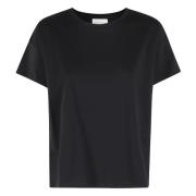 Oversized Kortemouw Top Loulou Studio , Black , Dames