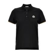 Zwarte Polo T-shirts en Polos Moncler , Black , Dames