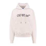 Katoenen sweatshirt met logoprint en capuchon Off White , White , Here...