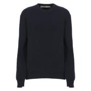 Blauwe Katoenen Crew Neck Sweater Golden Goose , Blue , Dames