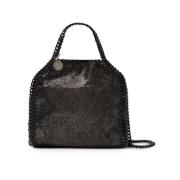 Eco Shiny Dotted Chamois Kleine Tote Tas Stella McCartney , Gray , Dam...