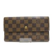 Pre-owned Canvas wallets Louis Vuitton Vintage , Brown , Dames