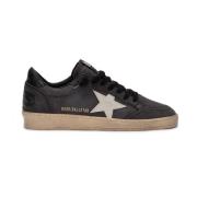 Vernielde Effect Symbool Sneakers met Logo Golden Goose , Black , Here...