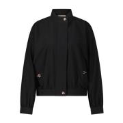 Gouden Detail Blouson Jas Liu Jo , Black , Dames