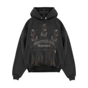 Katoenen Logo Hoodie Represent , Black , Heren