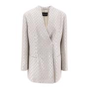 Paillet Jersey Blazer Giorgio , Gray , Dames