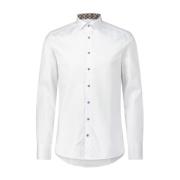 Slim-Fit Katoenen Overhemd, Kent Kraag Stenströms , White , Heren