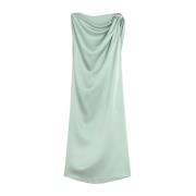 Mintgroene Boothals Gedrapeerd Topje Lanvin , Green , Dames