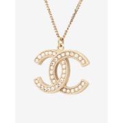 Pre-owned Metal chanel-jewelry Chanel Vintage , Yellow , Dames