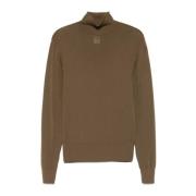 Naadloze Turtle Neck Top Lemaire , Brown , Heren