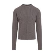 Grijze Sweater Verhoog Garderobe Stijl Rick Owens , Gray , Heren