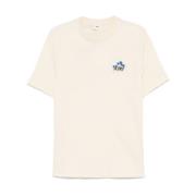 Witte Crew Neck Korte Mouw Shirt Autry , White , Heren