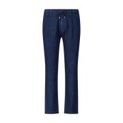 Lichtgewicht Japanse Denim Regular-Fit Jeans Moorer , Blue , Heren