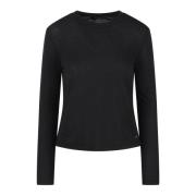 Kasjmiermix Crew Neck Top Anine Bing , Black , Dames