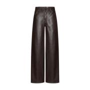 Nep lederen broek Rag & Bone , Brown , Dames