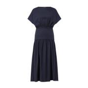 Elegante Jurk met Brede Taille Fabiana Filippi , Blue , Dames