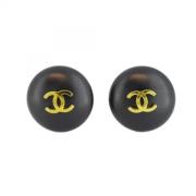 Pre-owned Plastic chanel-jewelry Chanel Vintage , Black , Dames