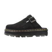 Zebzag Leren Muiltjes Dr. Martens , Black , Dames