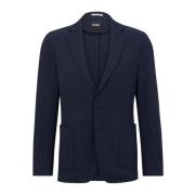 Klassieke Blazer met Inkeping Revers Hugo Boss , Blue , Heren