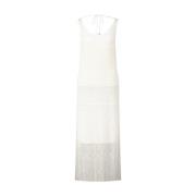 Zomer Maxi Jurk met Strikdetail Hugo Boss , White , Dames