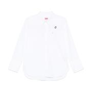 Witte Button-Up Overhemd Lange Mouwen Kenzo , White , Dames