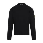 Zwarte trui voor mannen Stone Island , Black , Heren